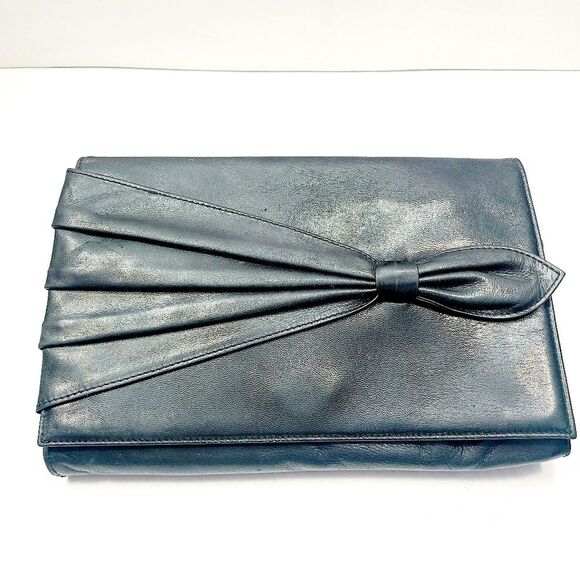 Ungaro Canvas Leather Clutch Bag - Picture 1 of 6